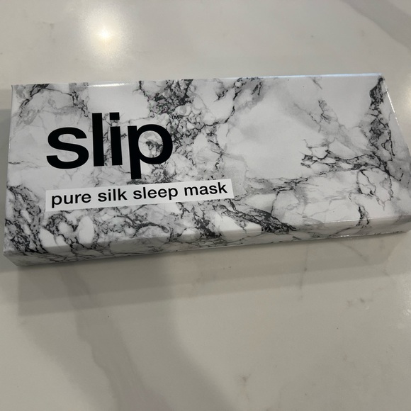 Slip pure silk sleep eye mask white marble - Picture 2 of 5